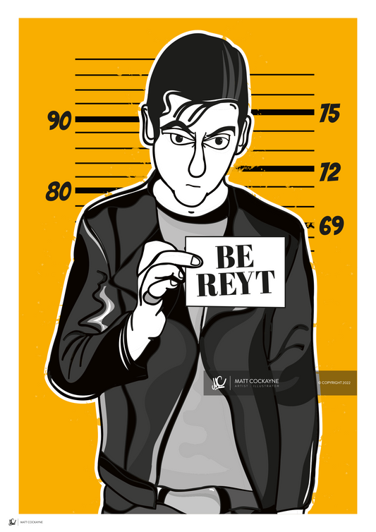 MUGICIANS - ALEX TURNER - Sheffield Prints - Wall Art - Poster - Print - Canvas - Illustration