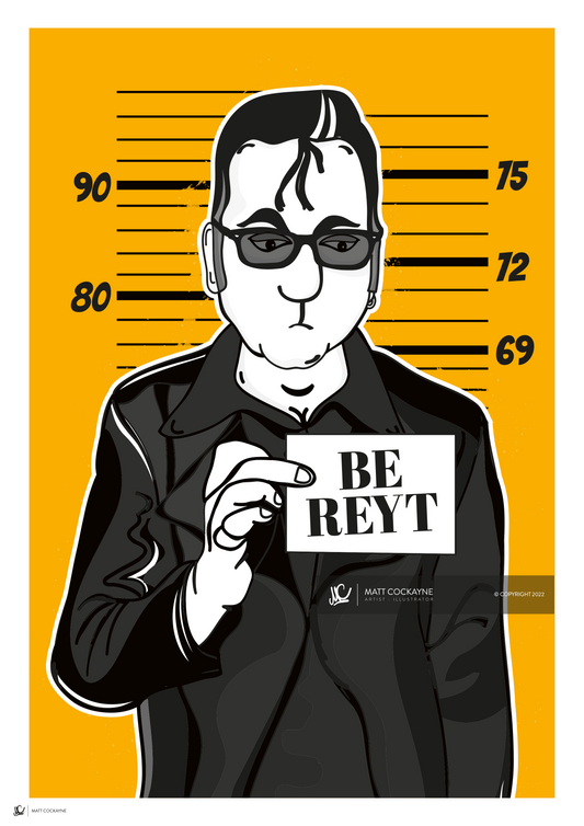 MUGICIANS RICHARD HAWLEY - Sheffield Prints - Wall Art - Poster - Print - Canvas - Illustration