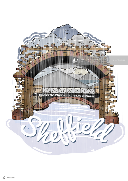 IF THE MUSIC WAS GONE - Sheffield Prints - Wall Art - Poster - Print - Canvas - Illustration