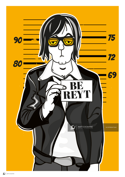 MUGICIANS JARVIS COCKER - Sheffield Prints - Wall Art - Poster - Print - Canvas - Illustration