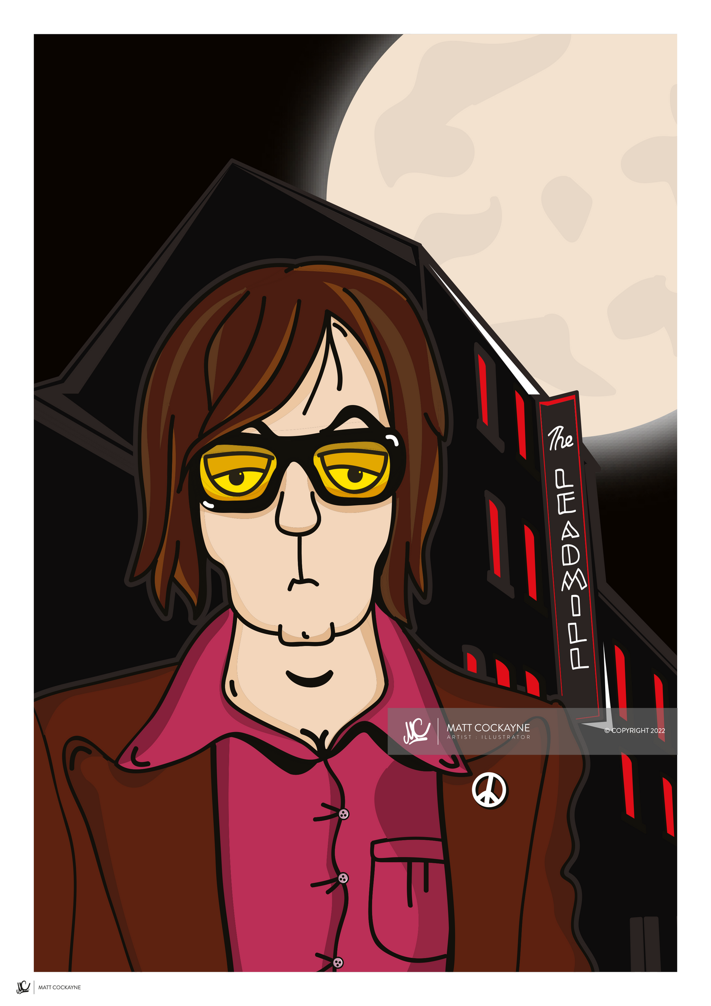 JARVIS COCKER - Sheffield Prints - Wall Art - Poster - Print - Canvas - Illustration