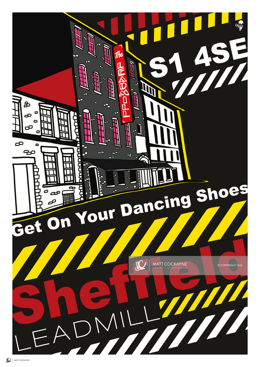 CLUBS - LEADMILL SPECIAL EDITION - Sheffield Prints - Wall Art - Poster - Print - Canvas - Illustration