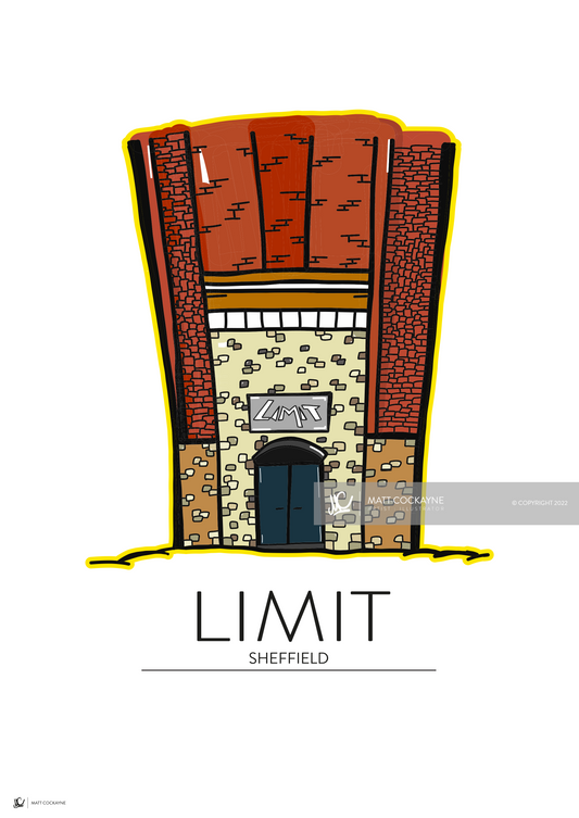 CLUBS - LIMIT - Sheffield Prints - Wall Art - Poster - Print - Canvas - Illustration