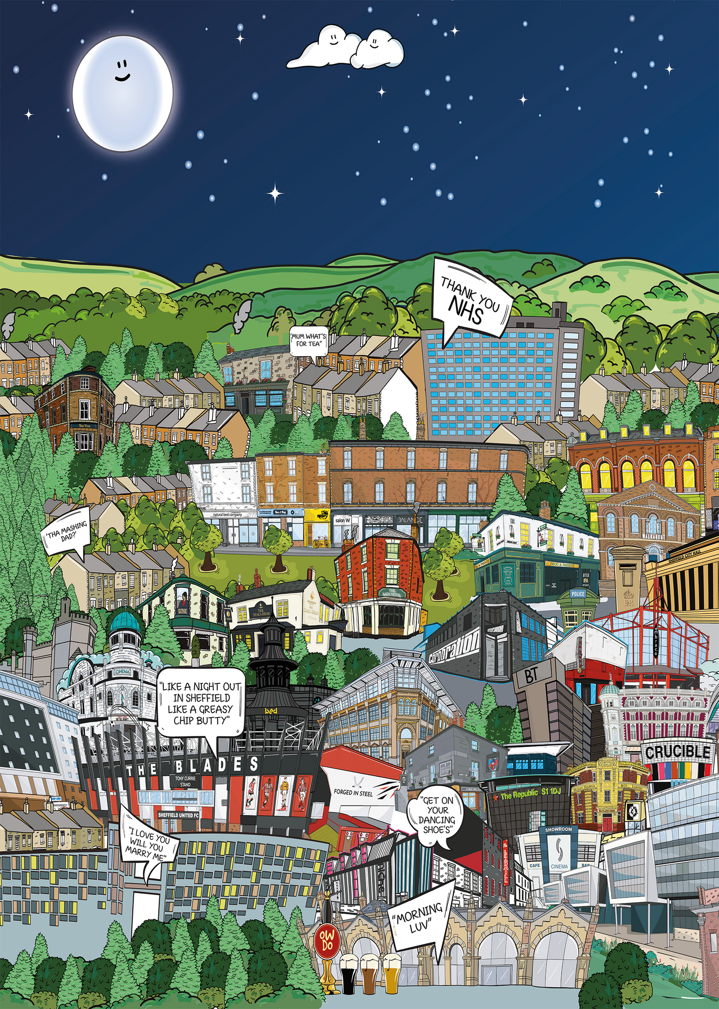 The Sheffield Night Scene (3 WAY SPLIT)