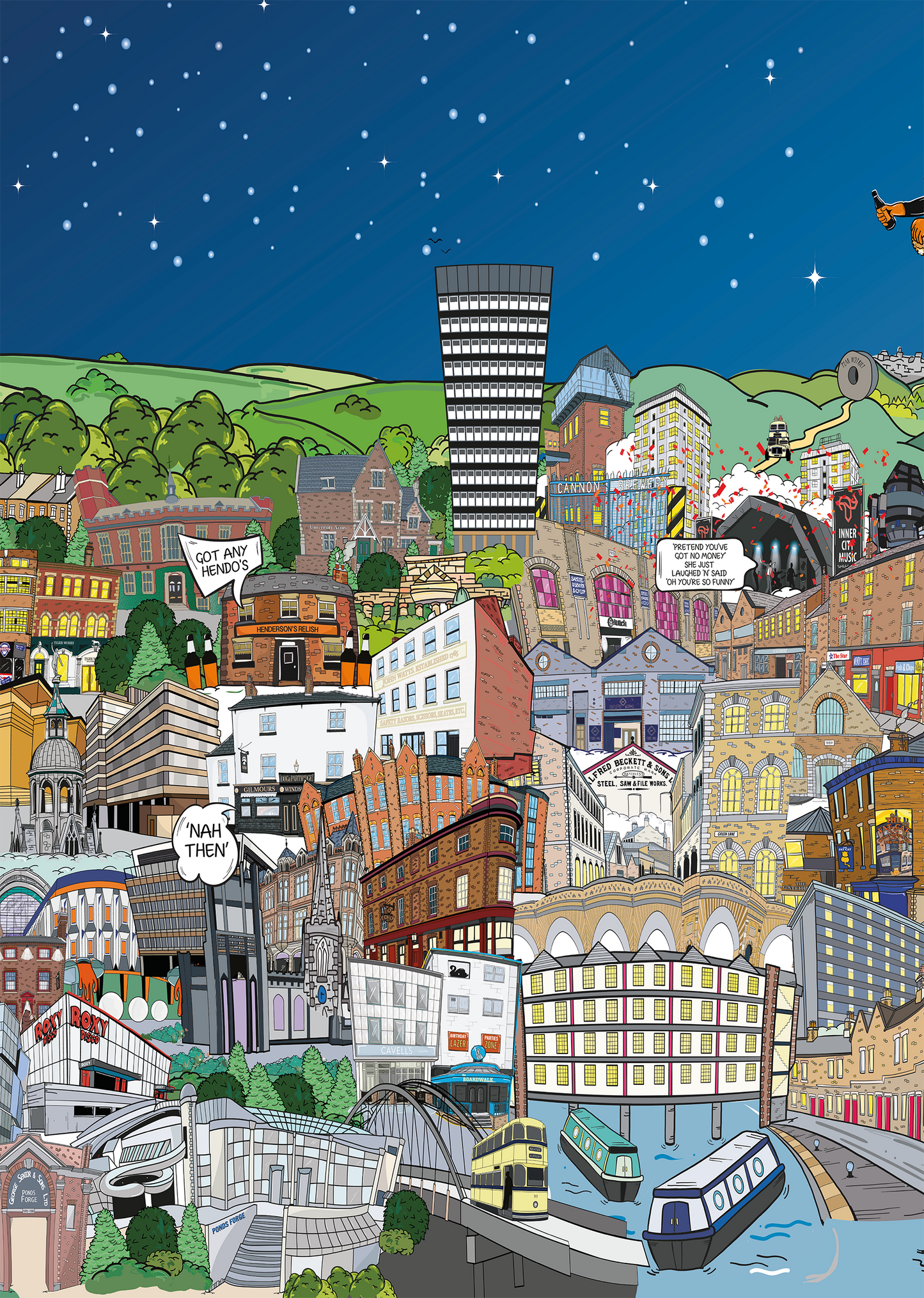 The Sheffield Night Scene (3 WAY SPLIT)