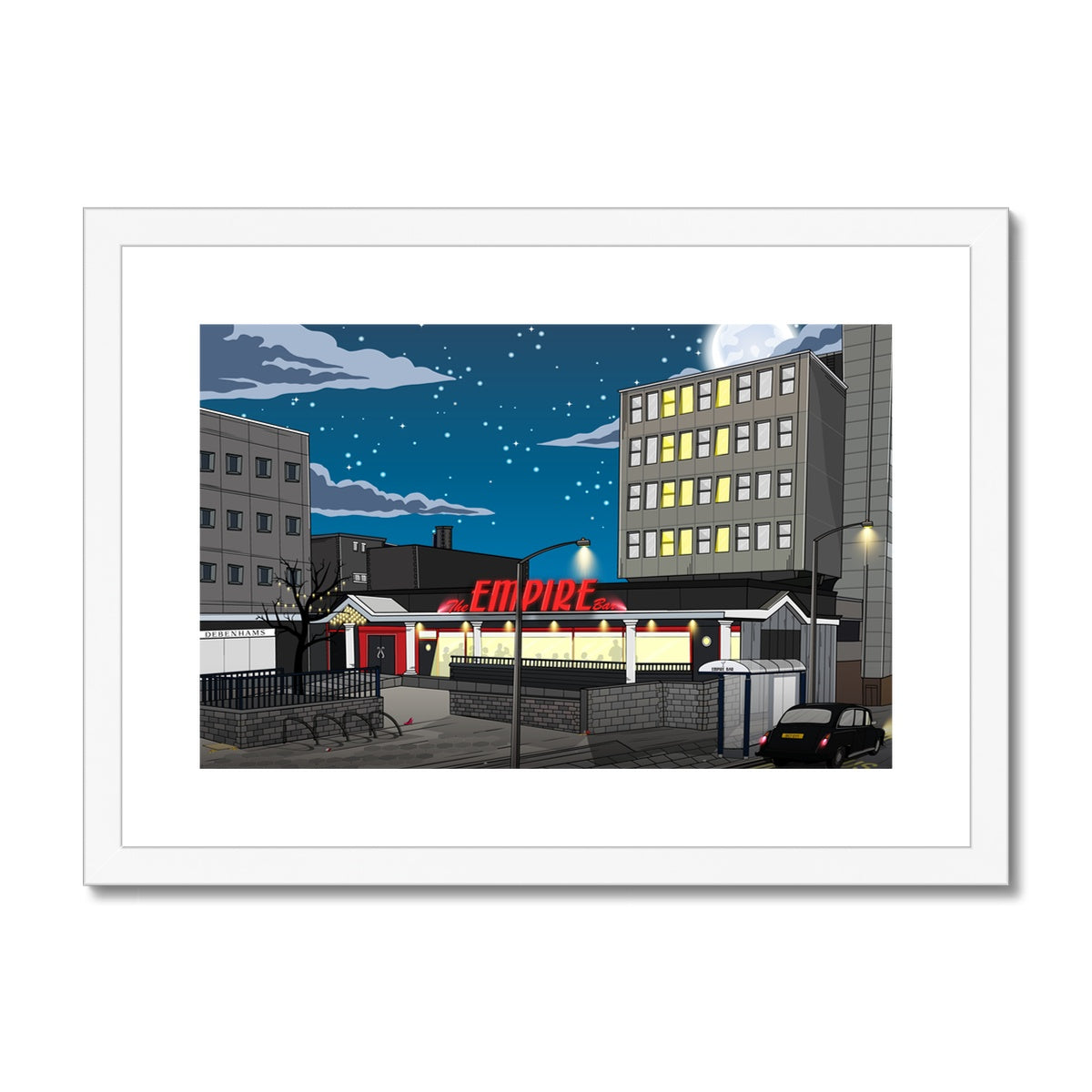 Empire Bar Framed & Mounted Print
