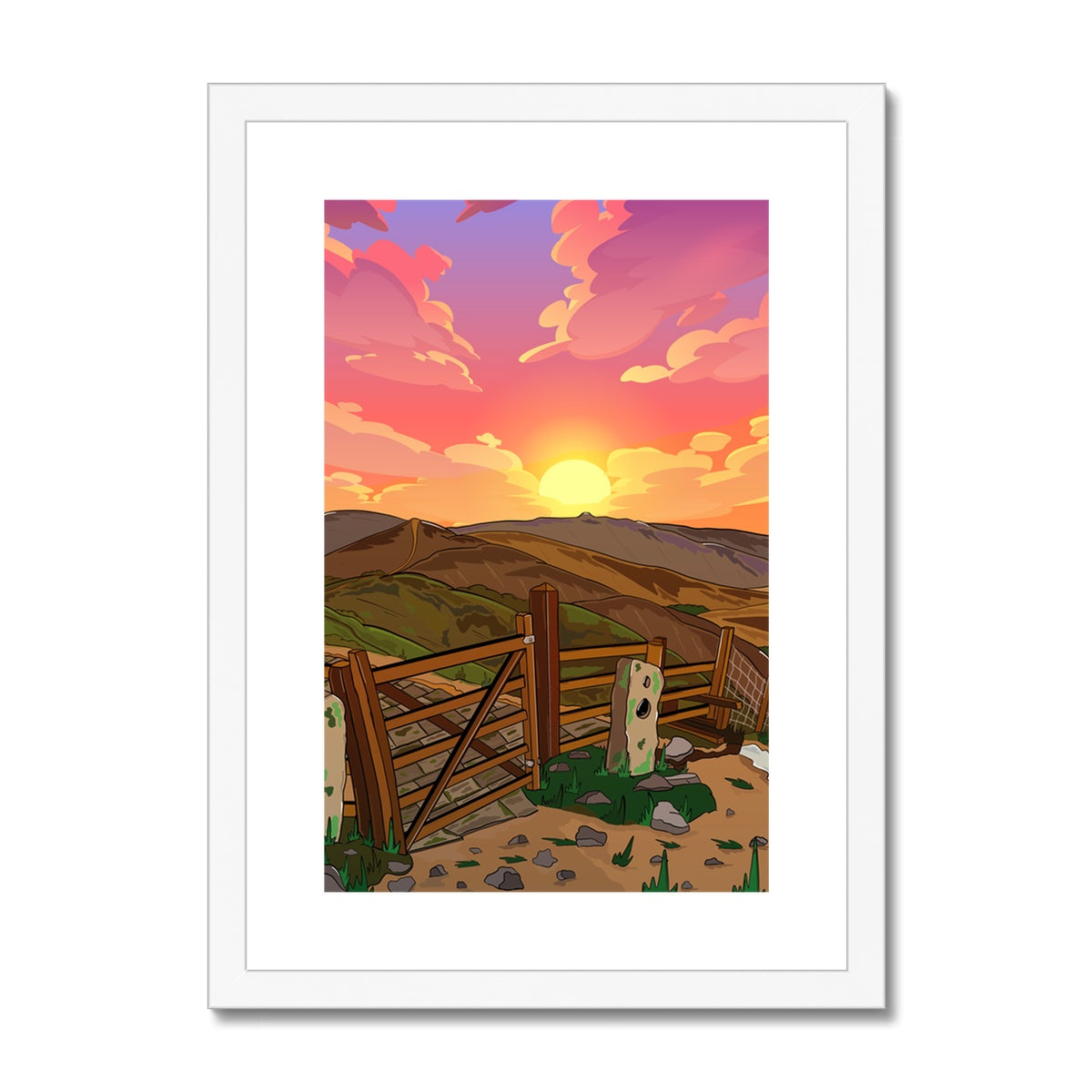 The Great Ridge Framed & Mounted Print