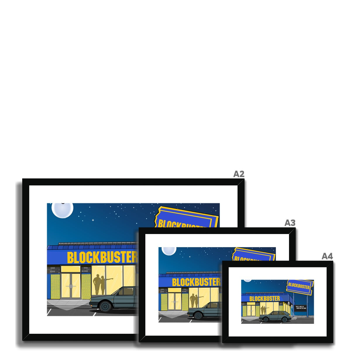 Blockbuster Nights Framed & Mounted Print