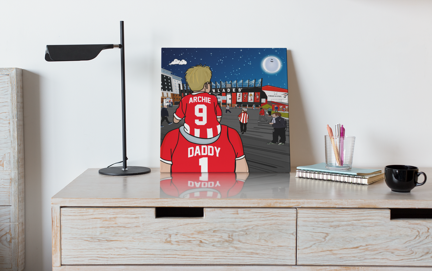 SUFC Dad & Lad – personalised print