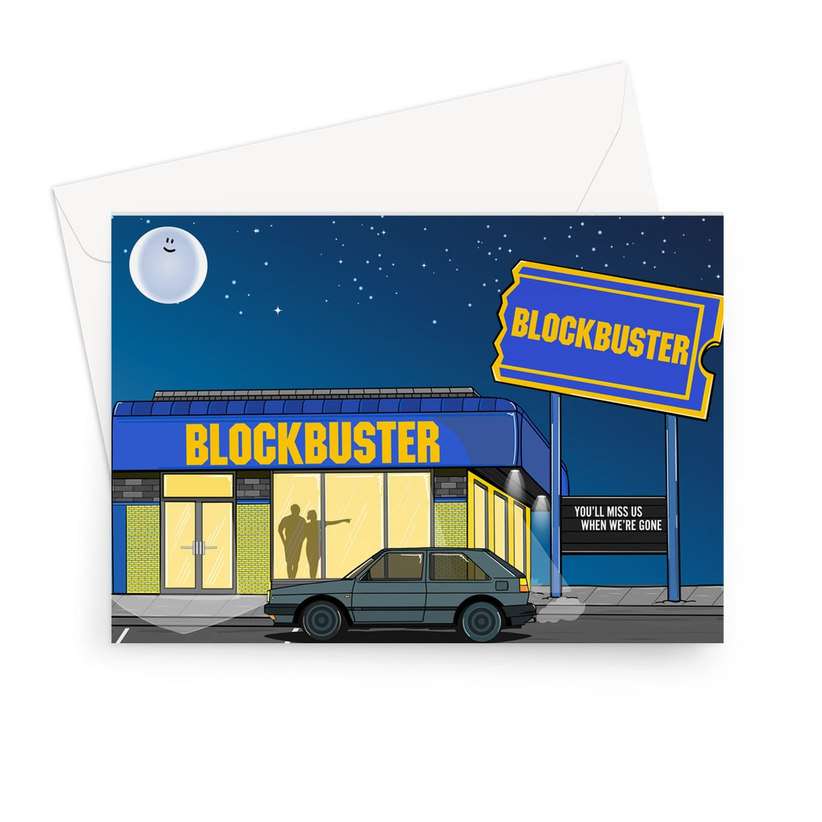 Blockbuster Nights Greeting Card