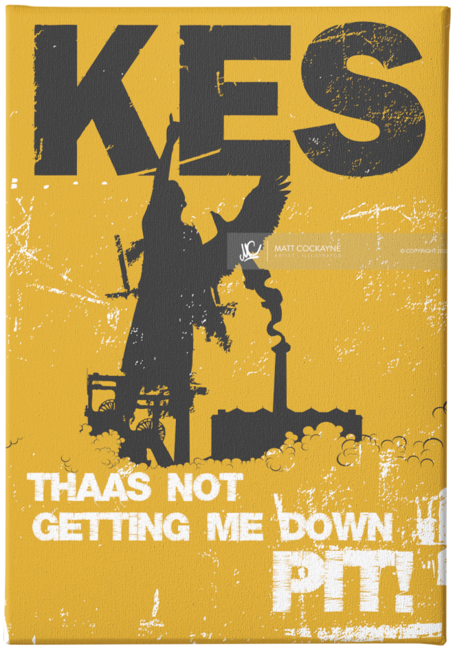 Kes - Sheffield Prints - Wall Art - Poster - Print - Canvas - Illustration