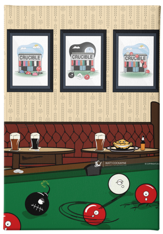 ALE ART - WINNER STAYS ON - Sheffield Prints - Wall Art - Poster - Print - Canvas - Illustration