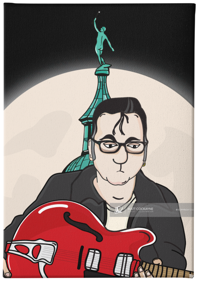 RICHARD HAWLEY - Sheffield Prints - Wall Art - Poster - Print - Canvas - Illustration