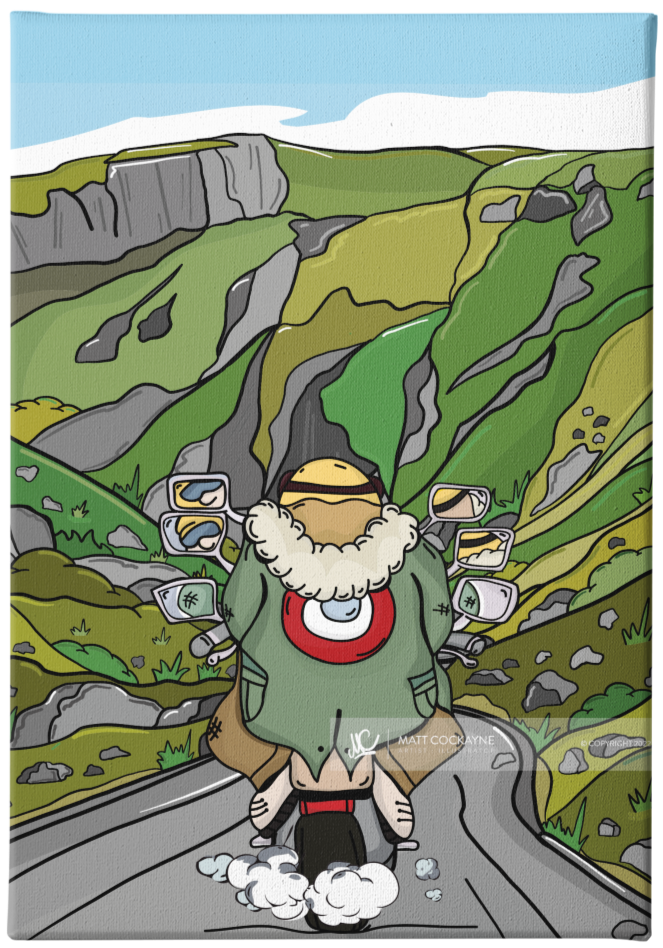 WINNATS PASS RIDE - Sheffield Prints - Wall Art - Poster - Print - Canvas - Illustration