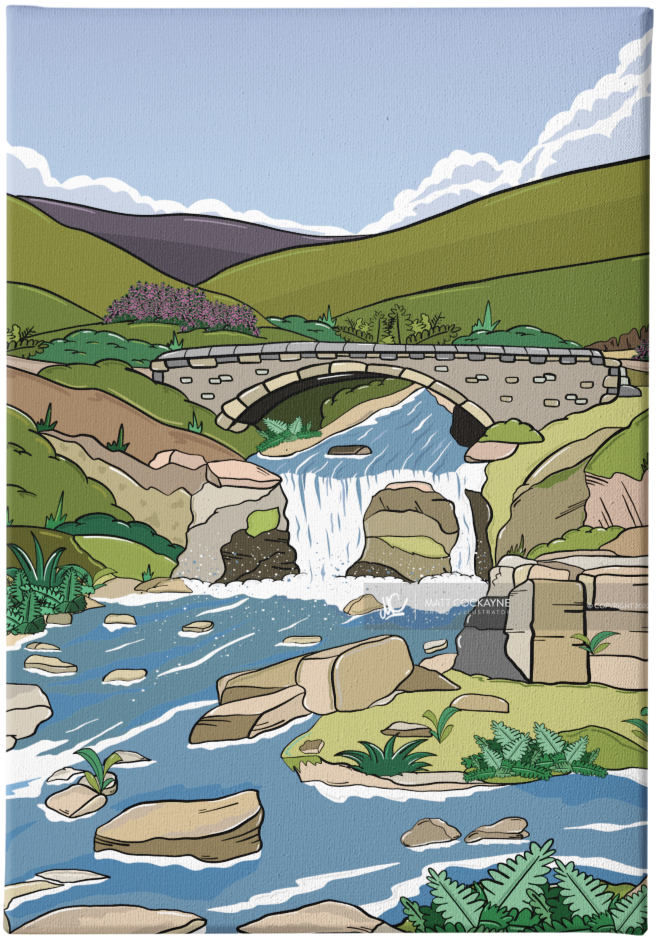 THREE SHIRES HEAD - Peak District Prints - Wall Art - Poster - Print - Canvas - Illustration