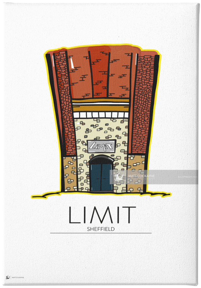 CLUBS - LIMIT - Sheffield Prints - Wall Art - Poster - Print - Canvas - Illustration