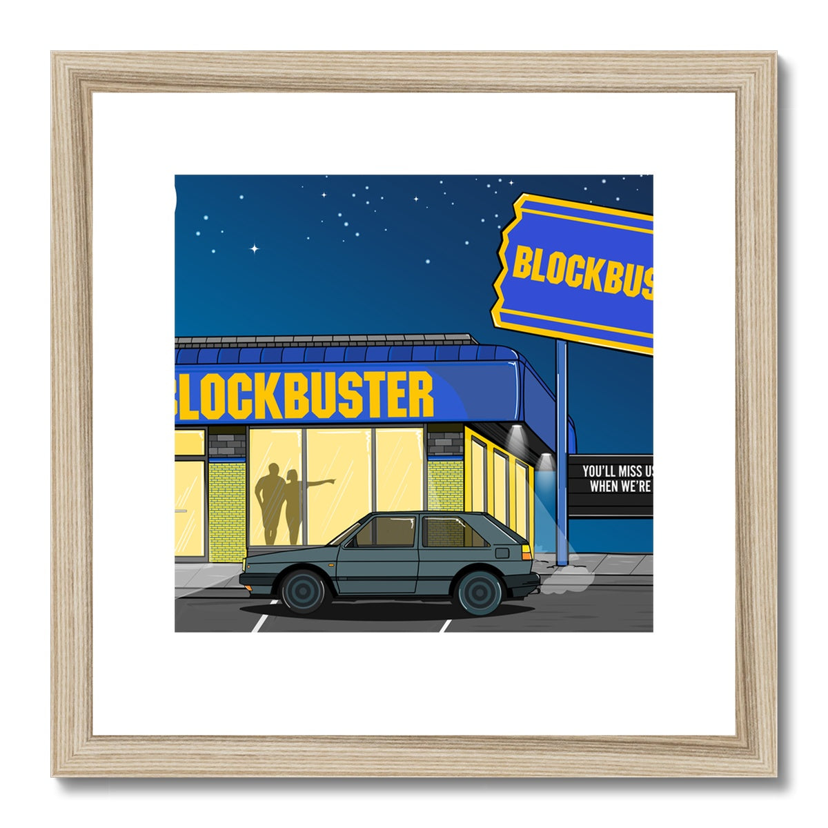 Blockbuster Nights Framed & Mounted Print