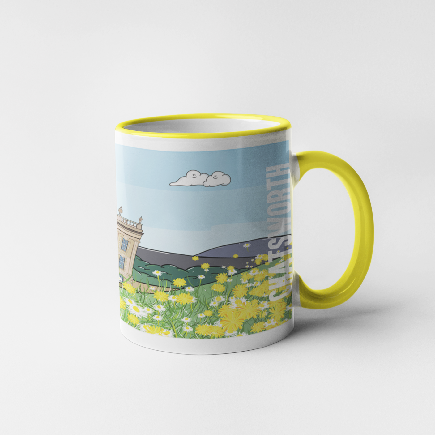 CHATSWORTH IN BLOOM - Mug - Peak District Art collection