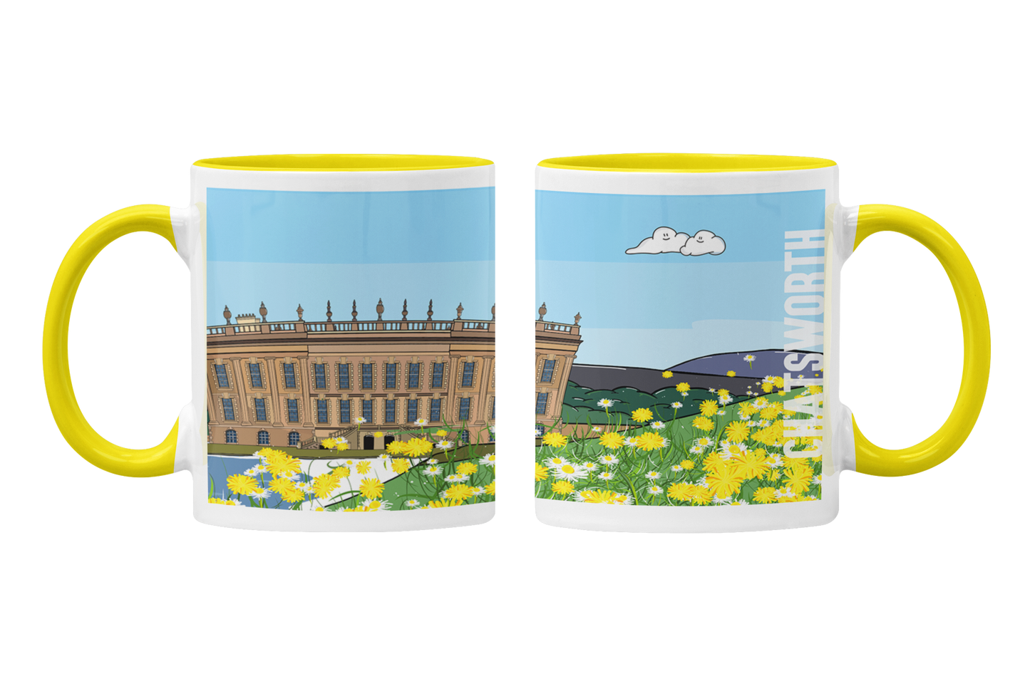 CHATSWORTH IN BLOOM - Mug - Peak District Art collection