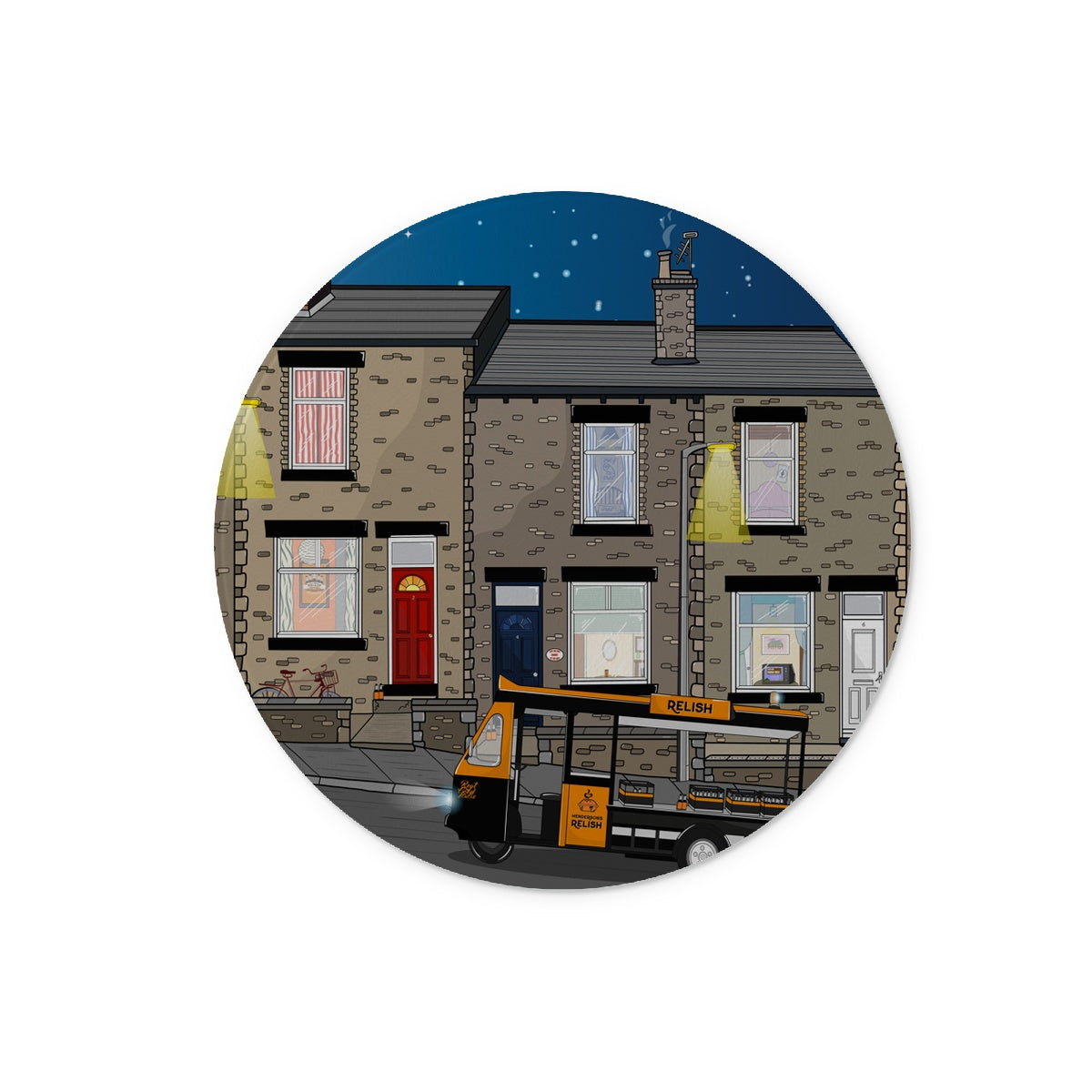 Fuelling Sheff Glass Chopping Board