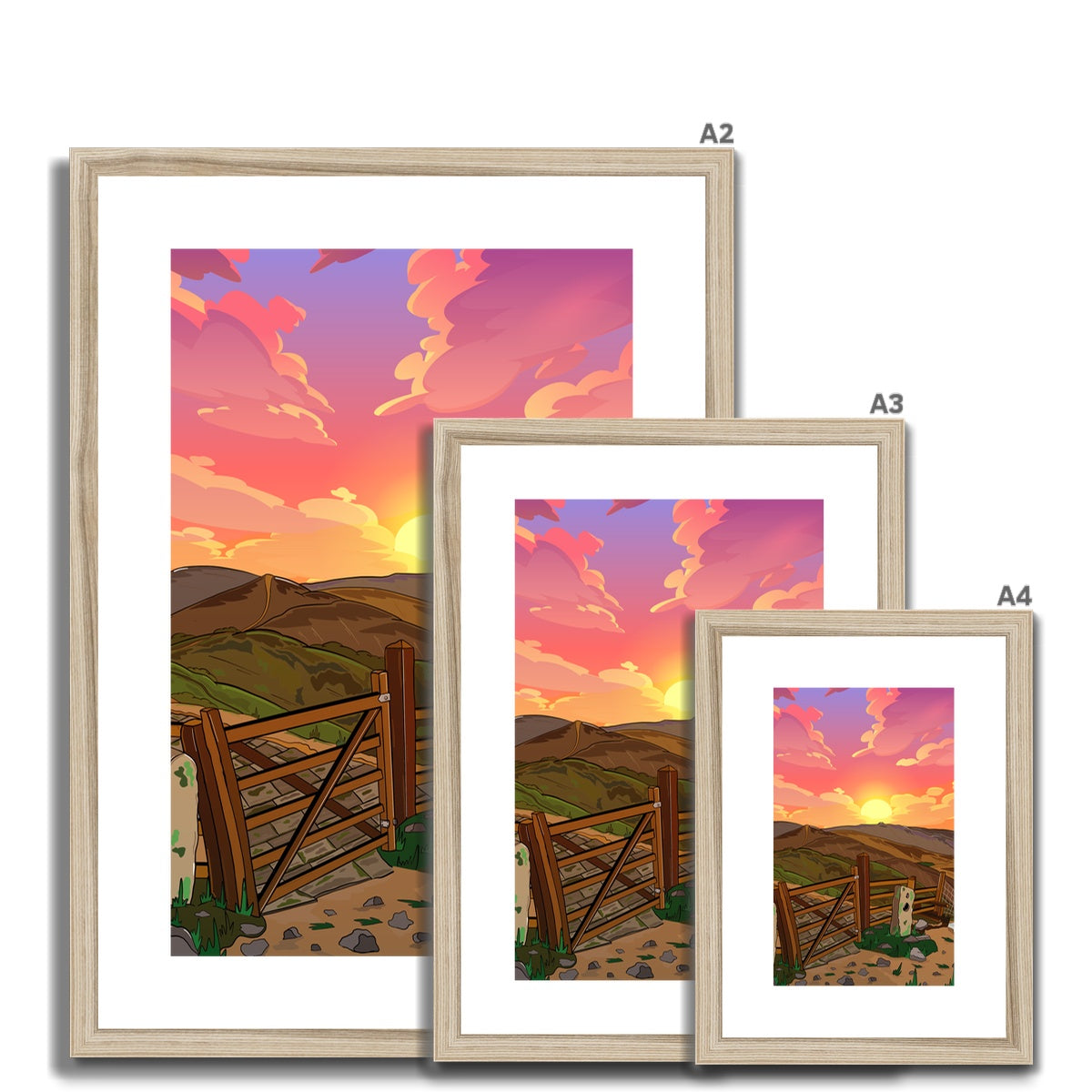 The Great Ridge Framed & Mounted Print