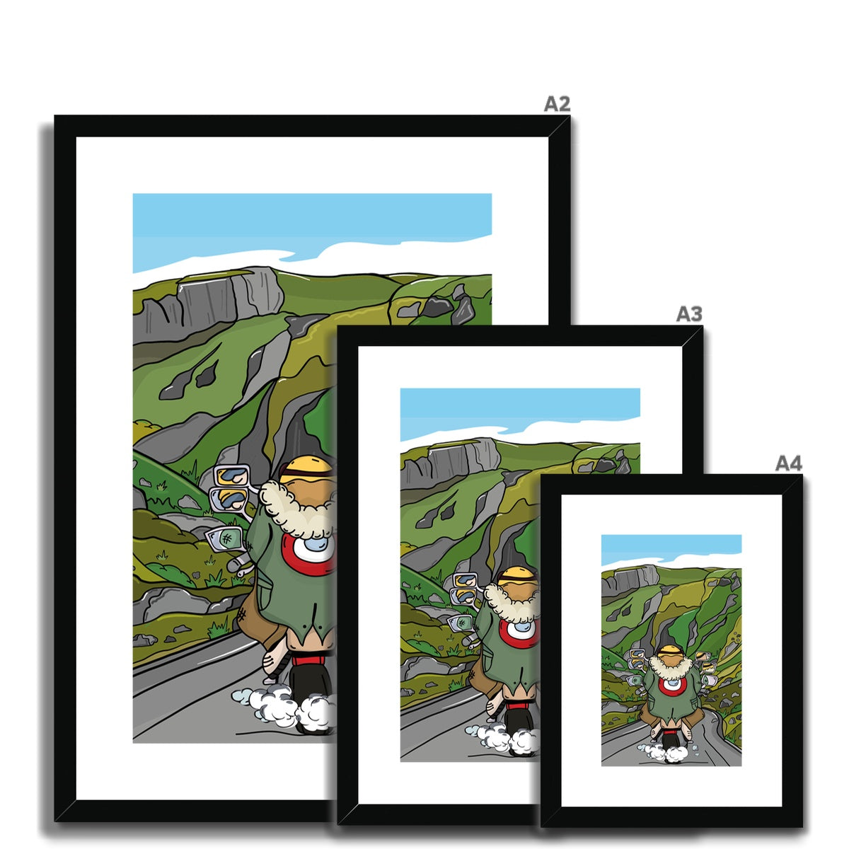 Winnats Pass Framed & Mounted Print