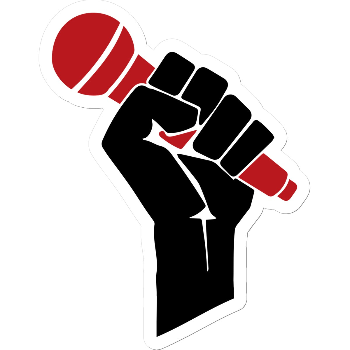 POWER TO THE MIC Sticker