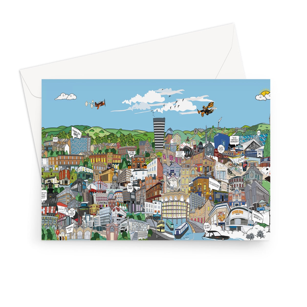 The Sheffield Scene Greeting Card