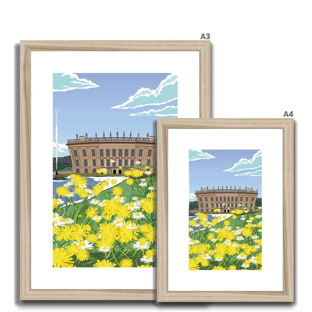 Chatsworth - In Bloom Framed & Mounted Print