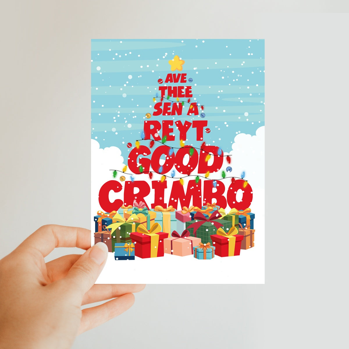 AV A REYT GOOD CRIMBO Classic Postcard