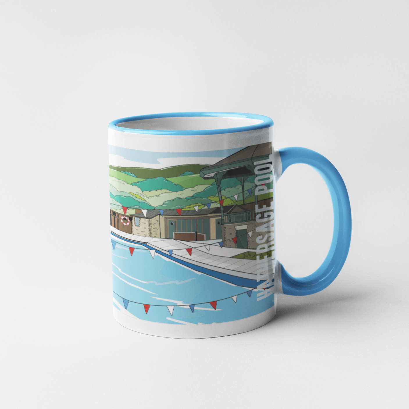 HATHERSAGE POOL - Mug - Peak District Art collection