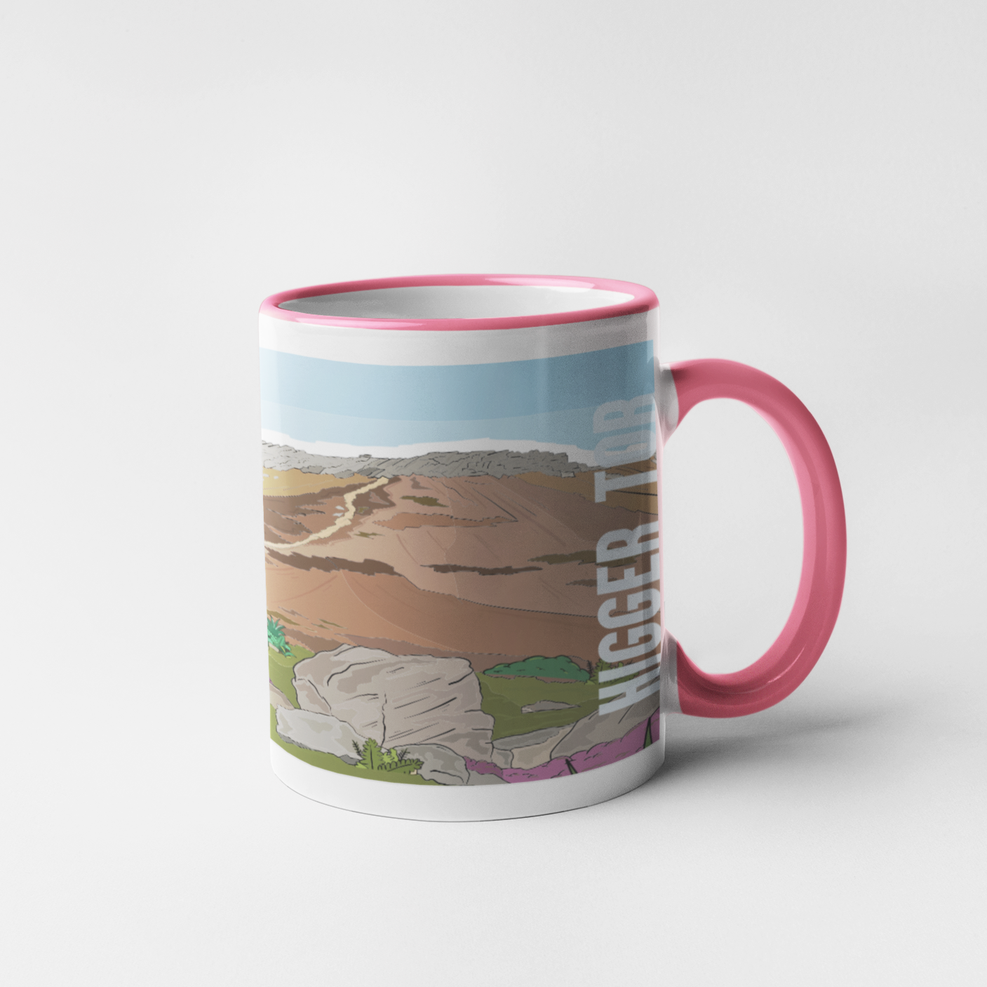 HIGGER TOR - Mug - Peak District Art collection