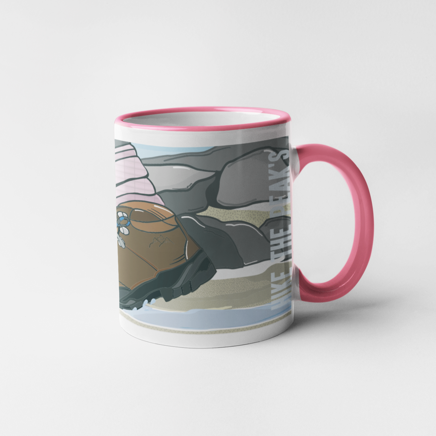 HIKES IN THE PEAKS - Mug - Peak District Art collection