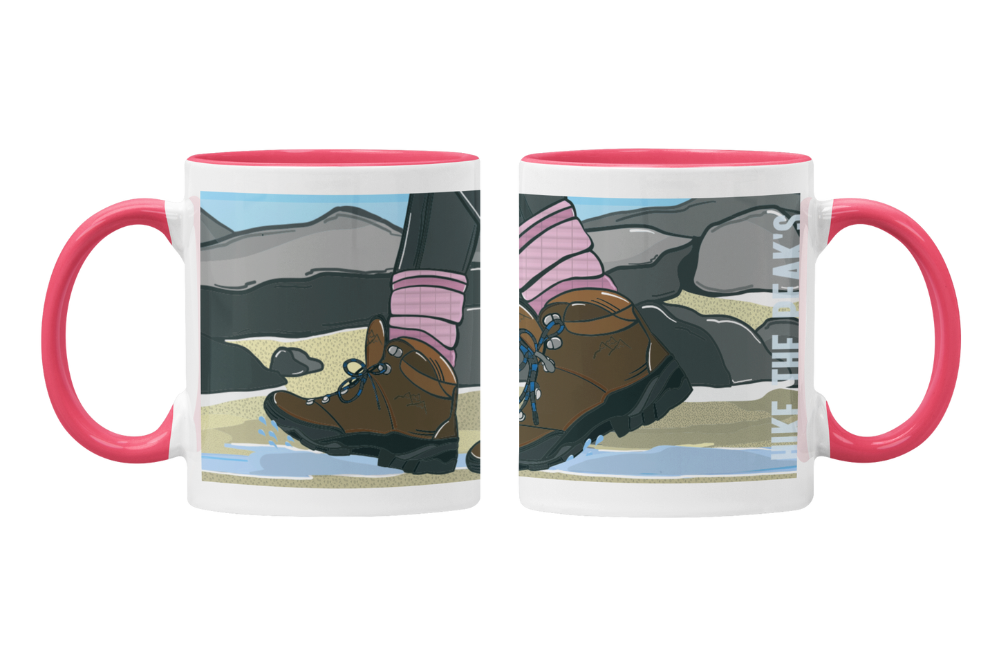 HIKES IN THE PEAKS - Mug - Peak District Art collection