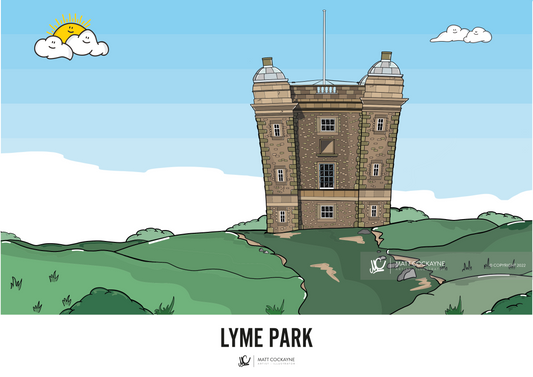 LYME PARK - Peak District Prints - Wall Art - Poster - Print - Canvas - Illustration