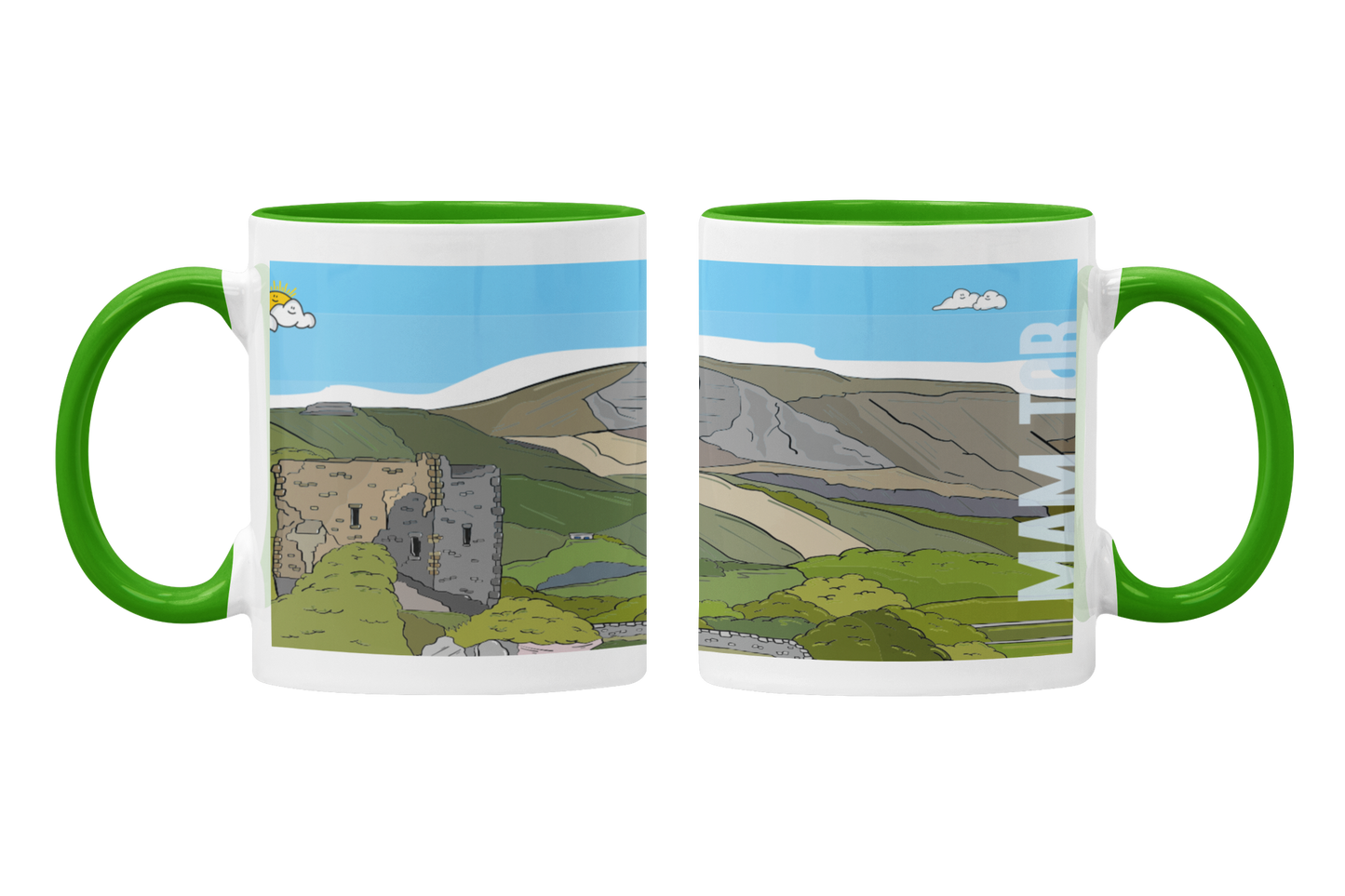 MAM TOR - Mug - Peak District Art collection