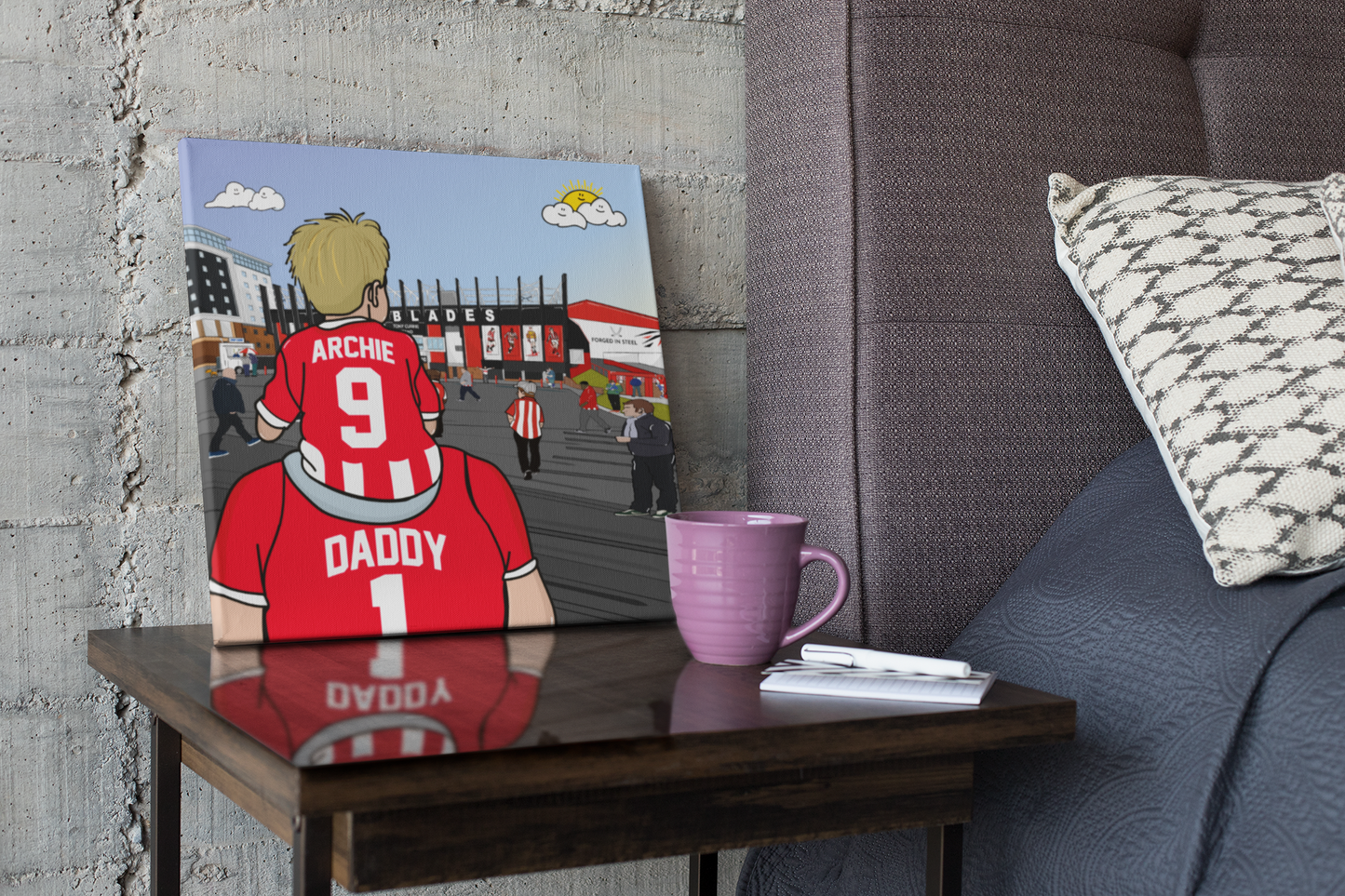 SUFC Dad & Lad – personalised print
