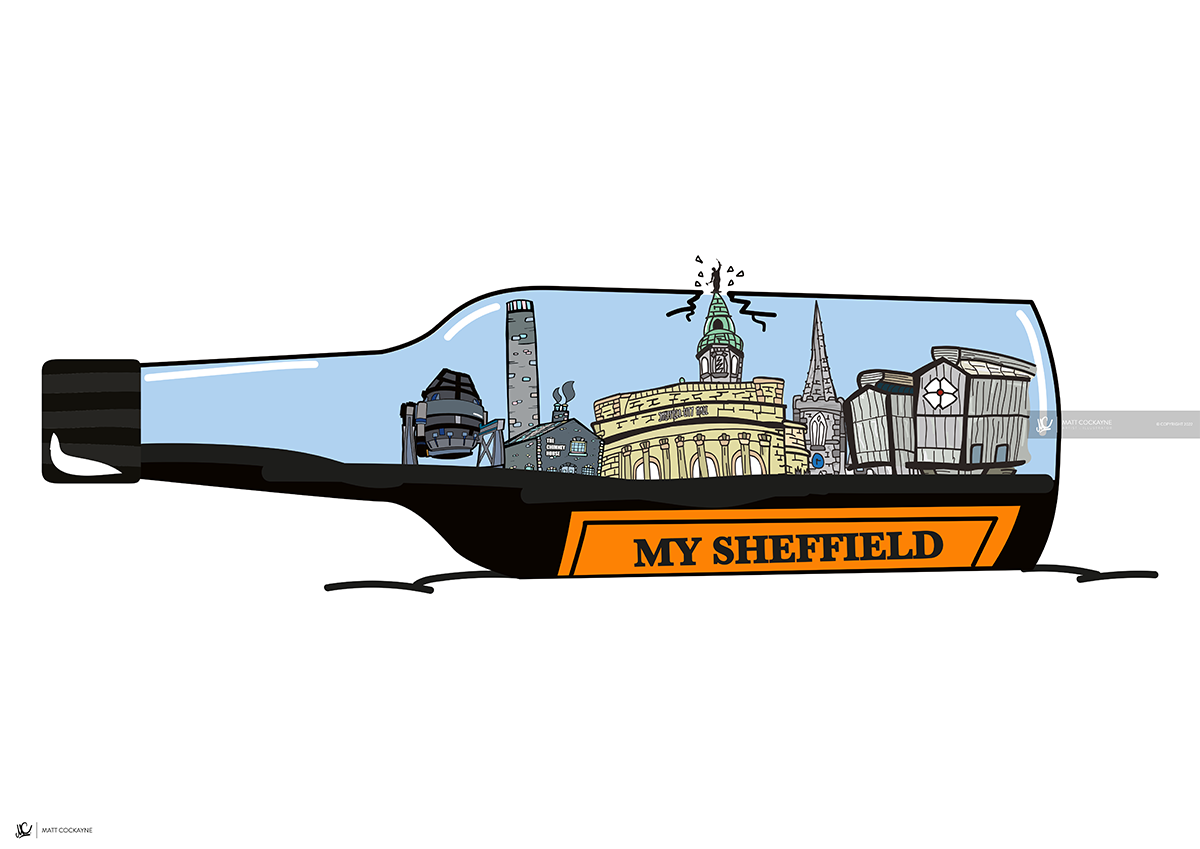 MY SHEFFIELD MK1 - Wall Art - Poster - Print - Canvas - Illustration