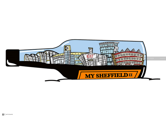 MY SHEFFIELD MK2 - Wall Art - Poster - Print - Canvas - Illustration