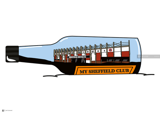 MY SHEFFIELD CLUB SUFC - Wall Art - Poster - Print - Canvas - Illustration