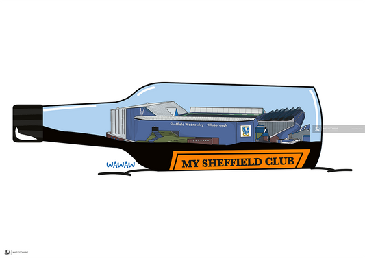 MY SHEFFIELD CLUB SWFC - Wall Art - Poster - Print - Canvas - Illustration