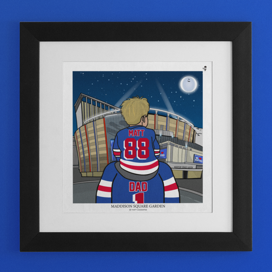 NYC: Maddison Square Garden Dad and lad