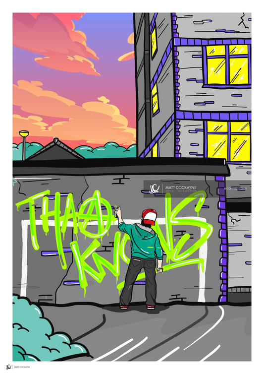 THAA KNOWS - Sheffield Prints - Wall Art - Poster - Print - Canvas - Illustration