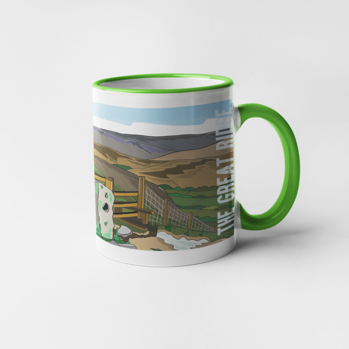 THE GREAT RIDGE - Mug - Peak District Art collection