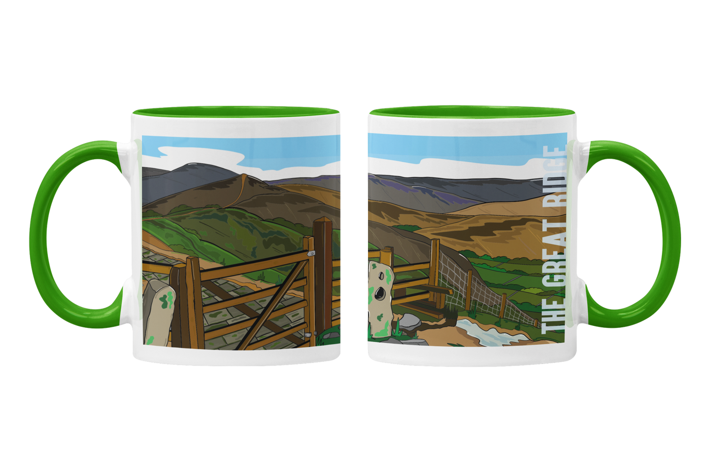 THE GREAT RIDGE - Mug - Peak District Art collection