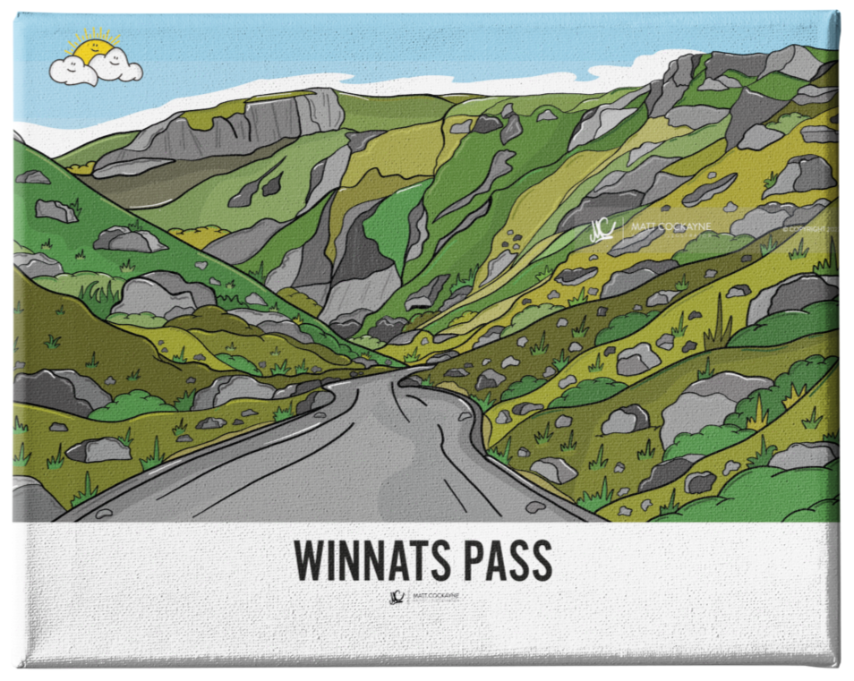 WINNATS PASS - Sheffield Prints - Wall Art - Poster - Print - Canvas - Illustration