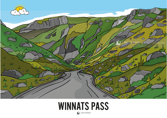 WINNATS PASS - Sheffield Prints - Wall Art - Poster - Print - Canvas - Illustration