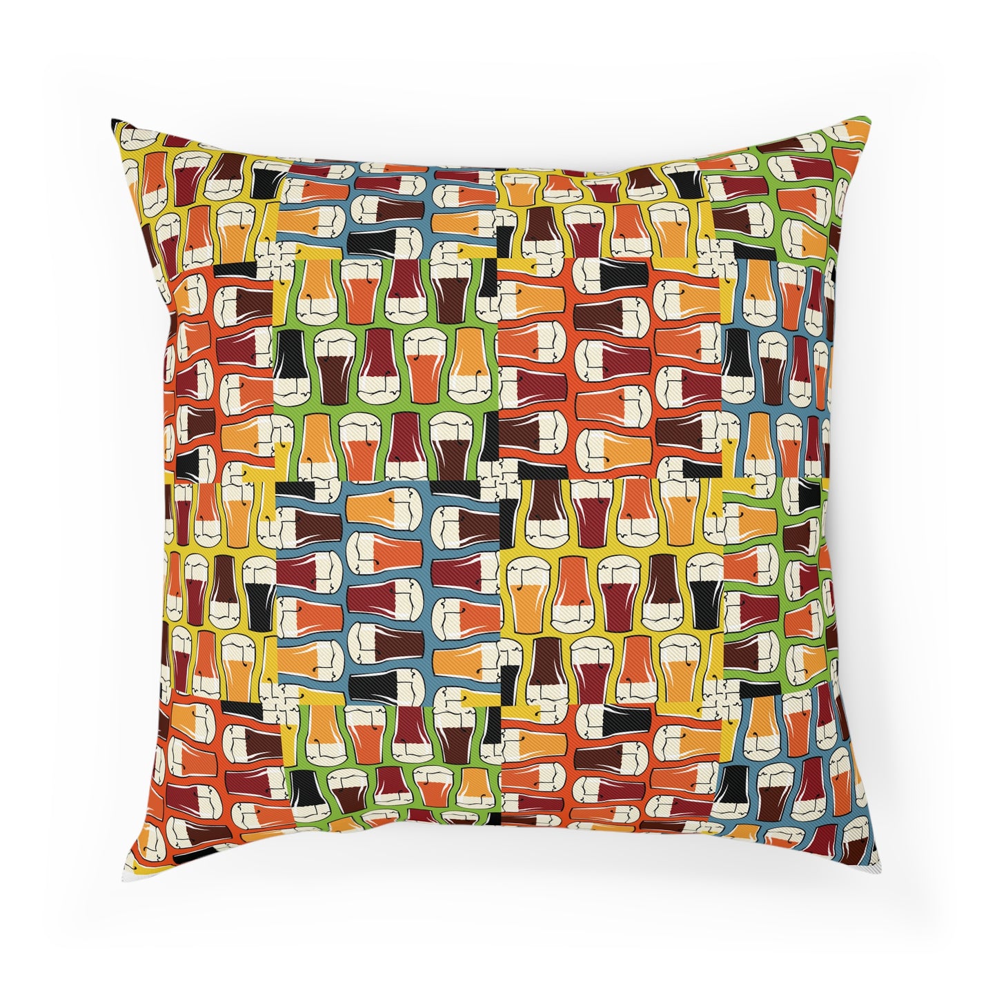 Retro Pop Art Beers Cushion