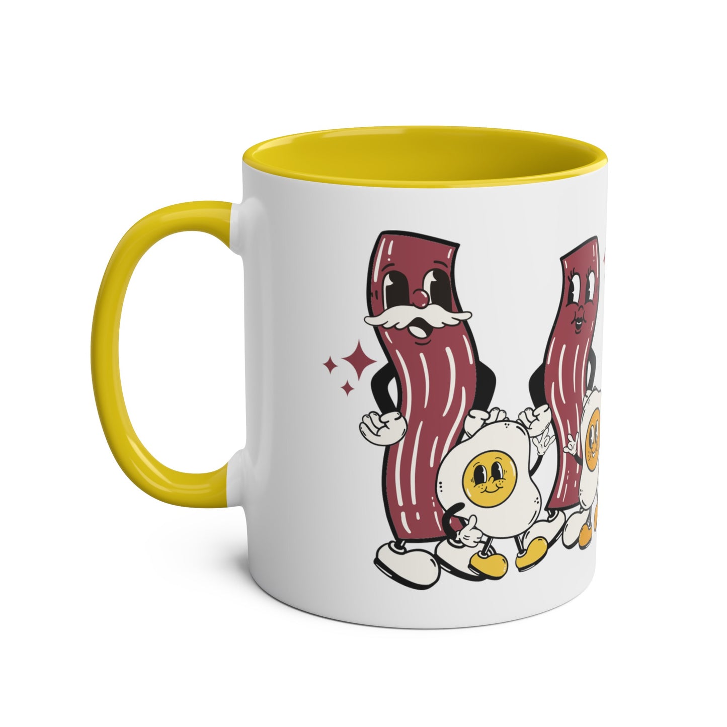 Wakey Wakey Eggs n Bakey - Two-Tone Coffee Mugs, 11oz