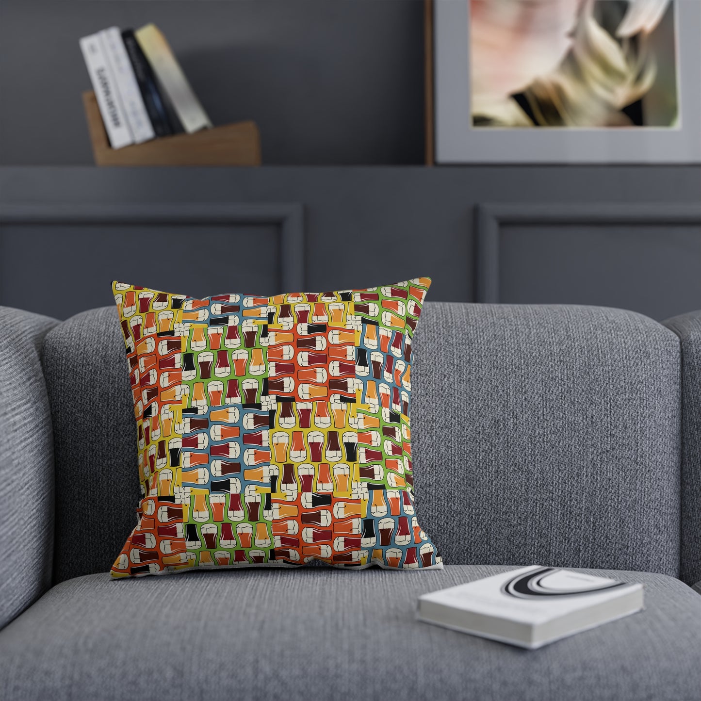 Retro Pop Art Beers Cushion